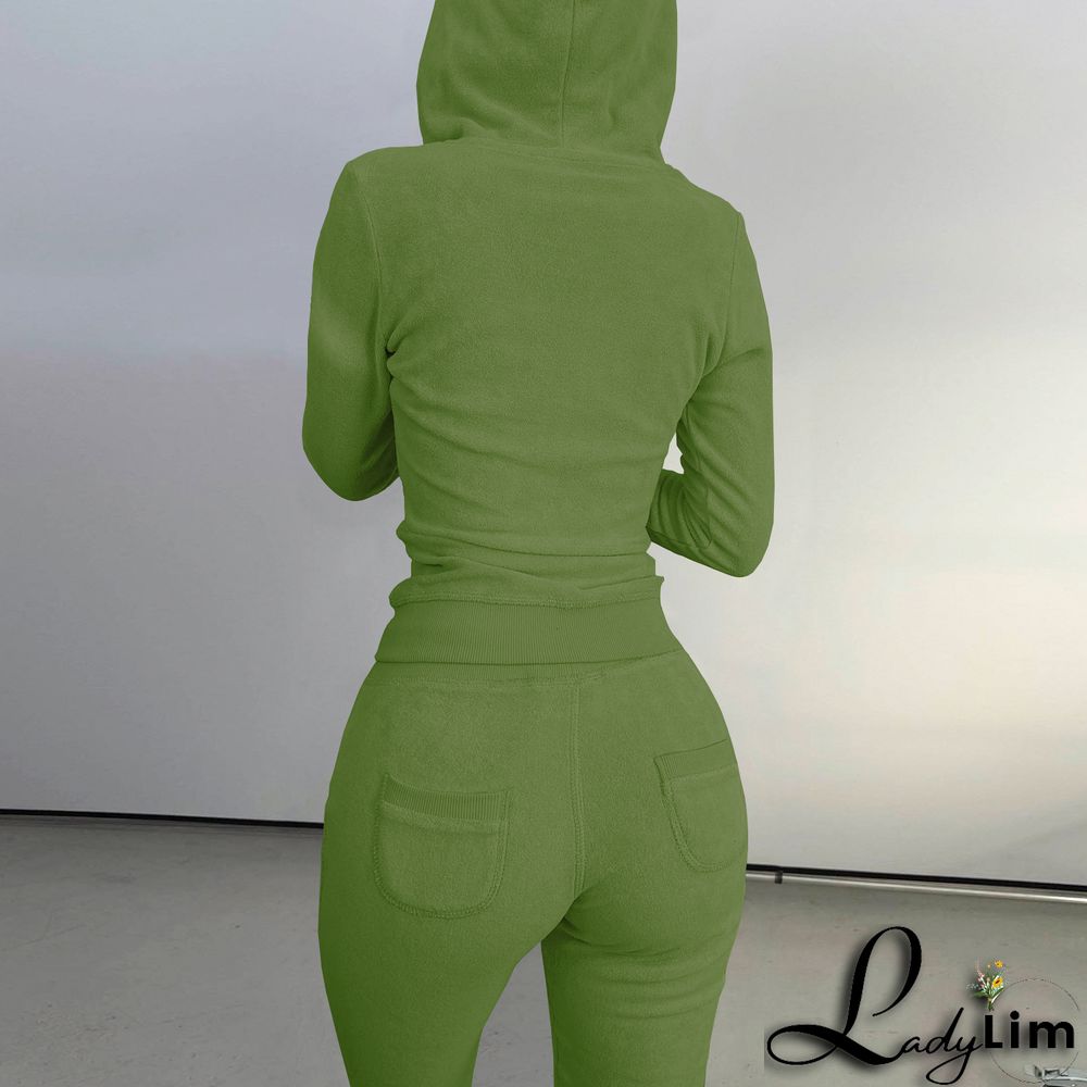 Women's Autumn/Winter Fleece Vest Hooded Three-Piece