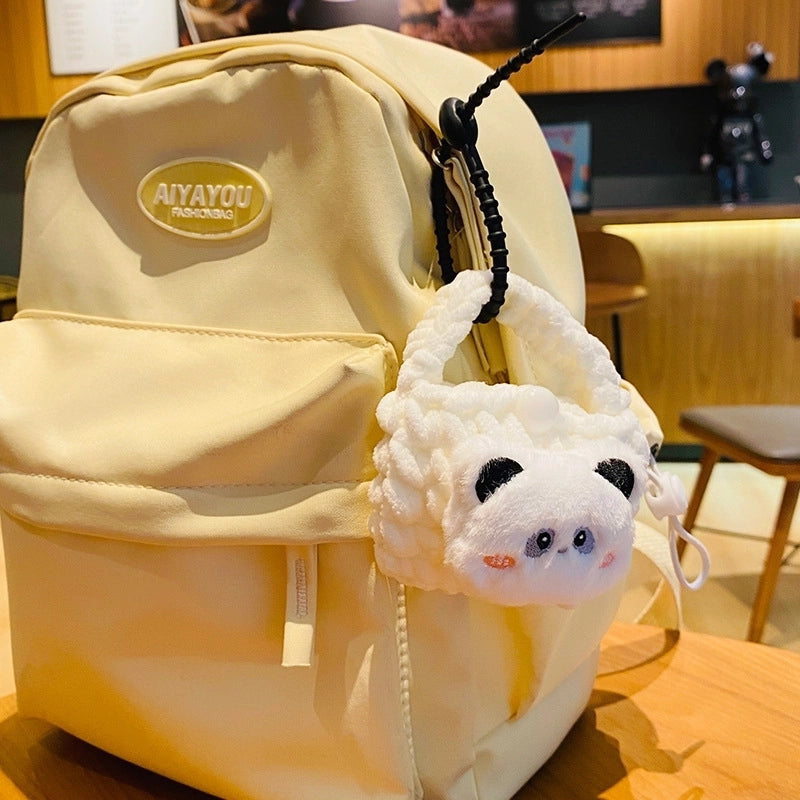 Cartoon Style Bear Plush Unisex Bag Pendant Keychain