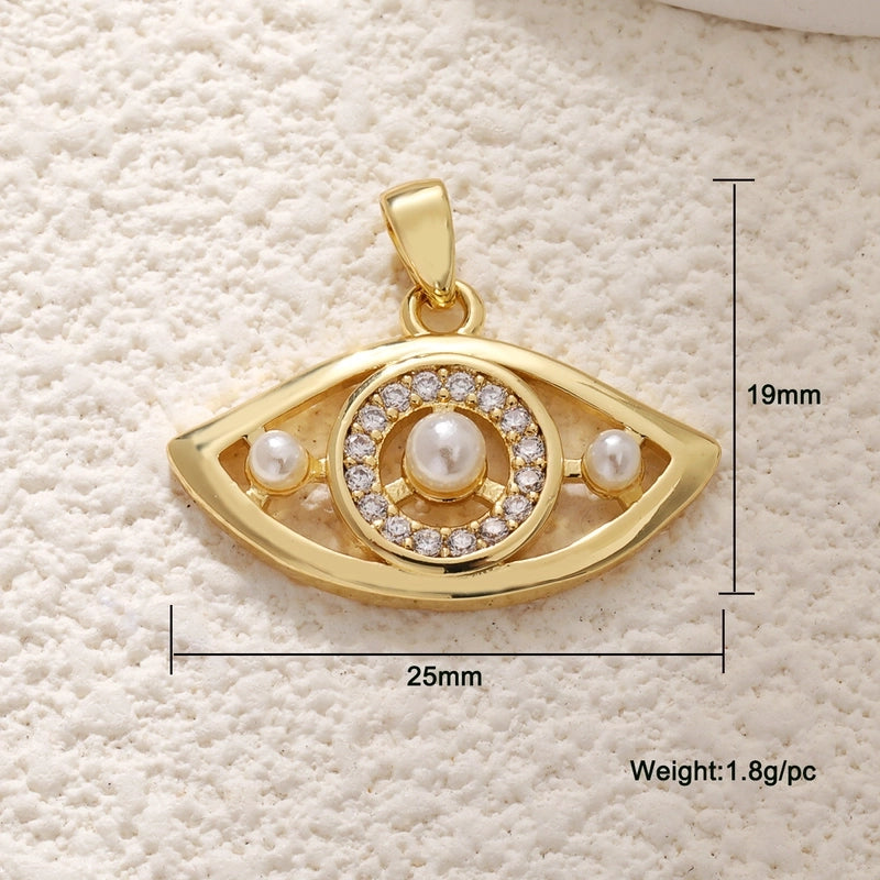 1 Piece Copper Devil’s Eye Jewelry Accessories Pendant