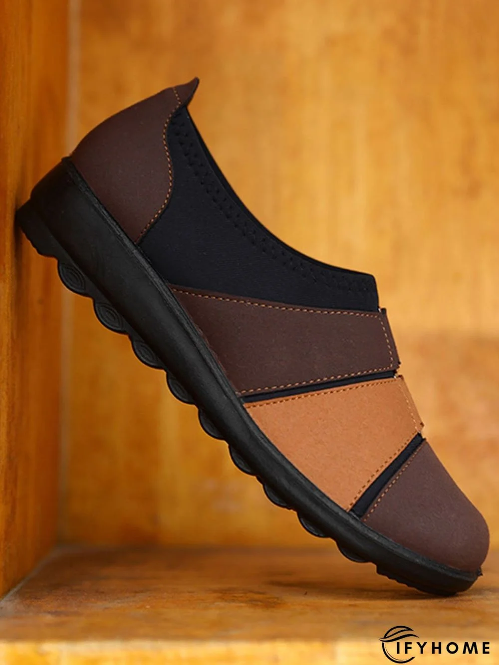 Breathable Color Contrast Stitching Walking Shoes | IFYHOME