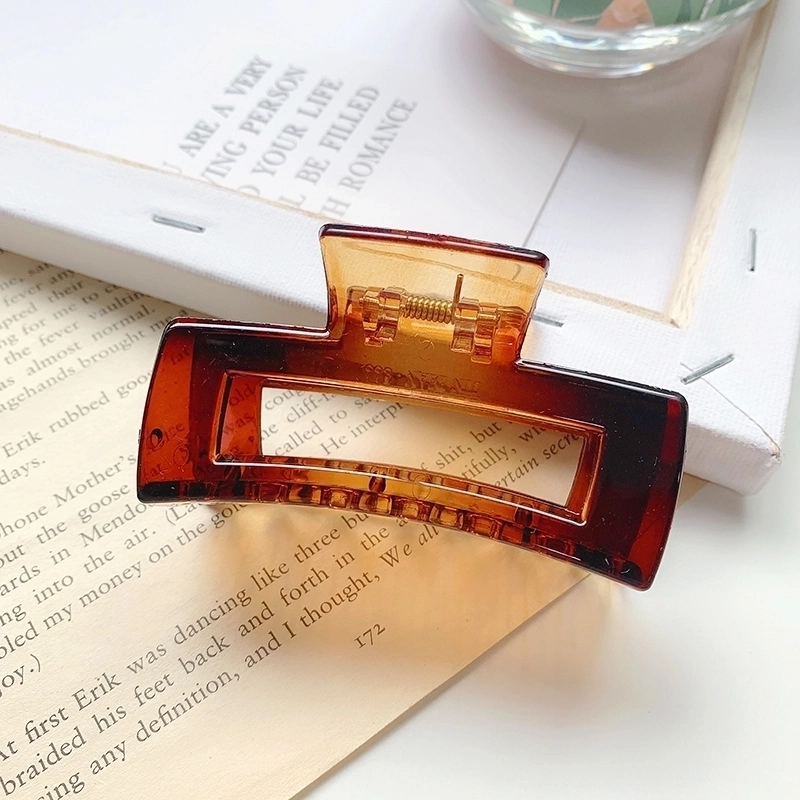 Minimalist Solid Color Resin Hair Claws 1 Piece