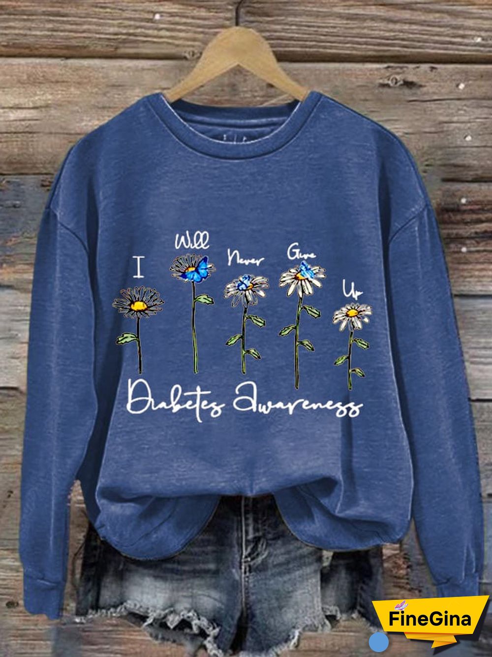 Women's Diabetes Awareness Casual Sweatshirt