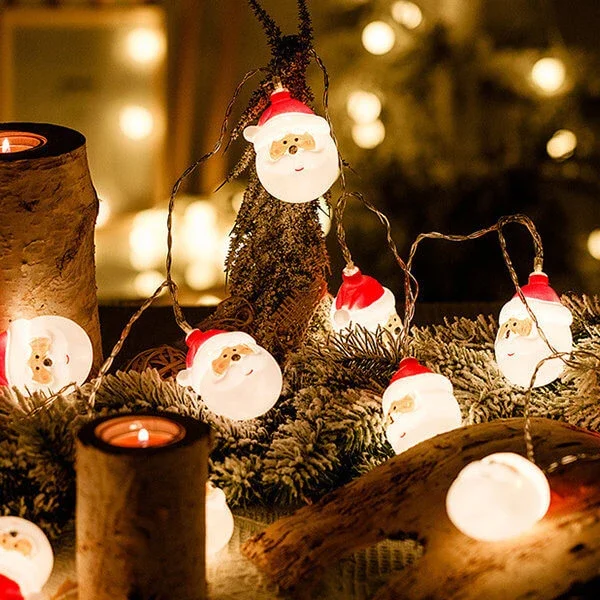 Christmas Santa Snowman String Light - Appledas