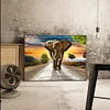 Diamond Painting -DIY Round Drill African Elephant