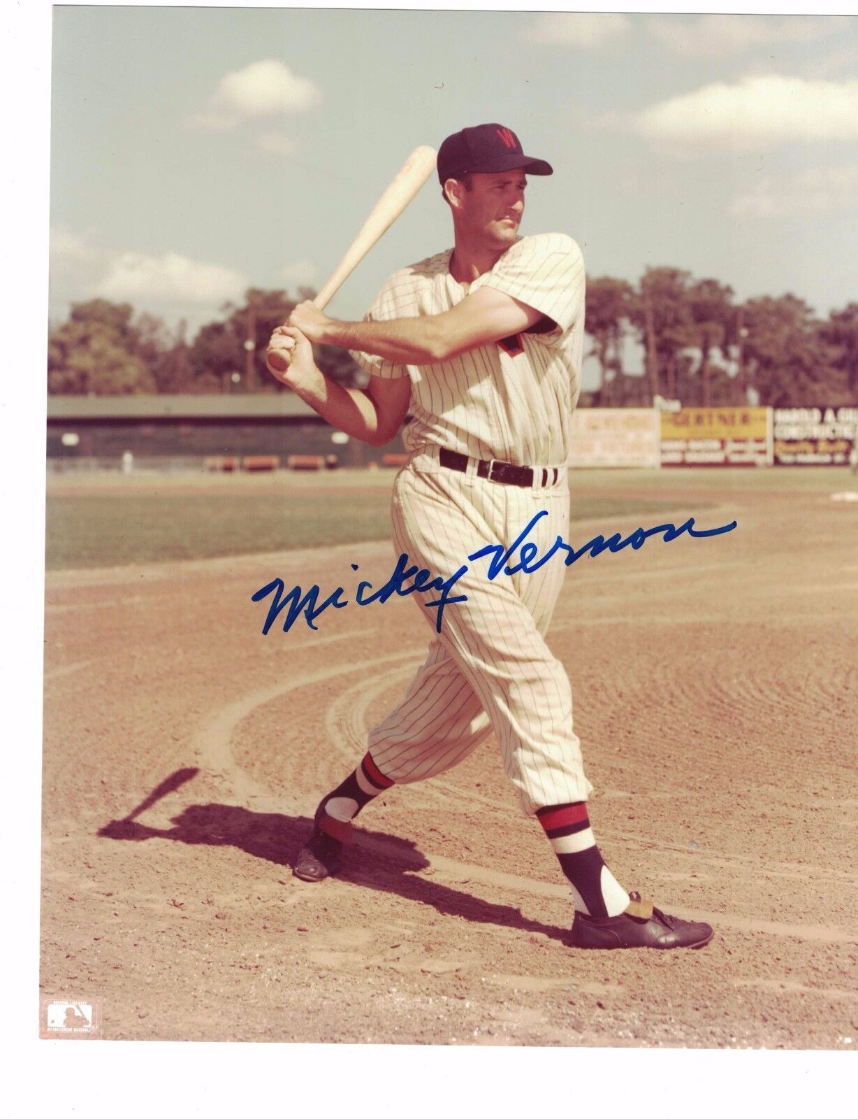 Mickey Vernon Washington Senators Signed/Autogra