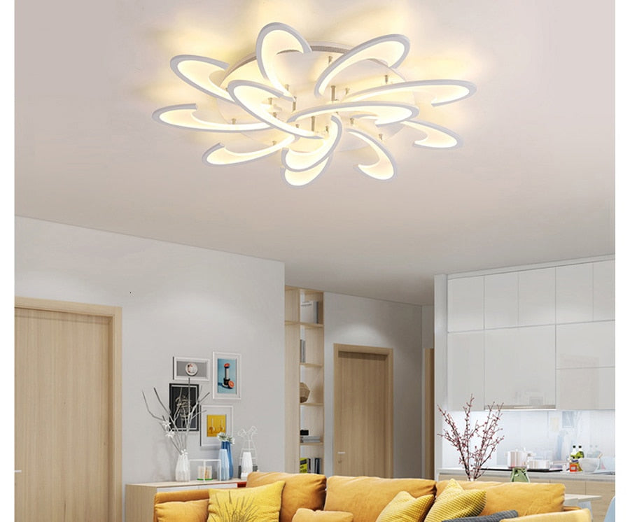 Remote Control Led Ceiling Light With Ultra-thin Acrylic Lamp Ceiling ...