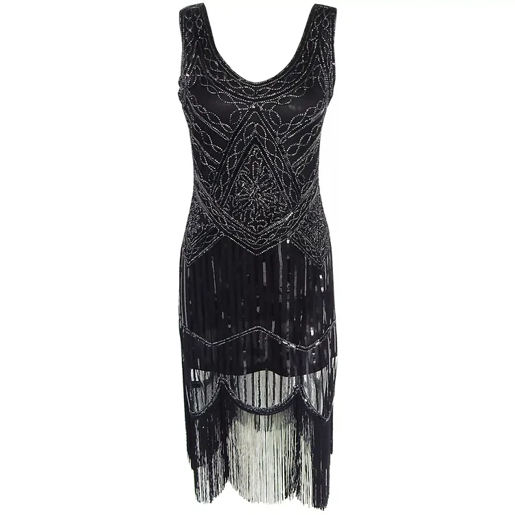 THE VINTAGE FRINGE FLAPPER DRESS