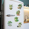 6PCS-Fleur animal-diamant peinture aimant r&eacute;frig&eacute;rateur