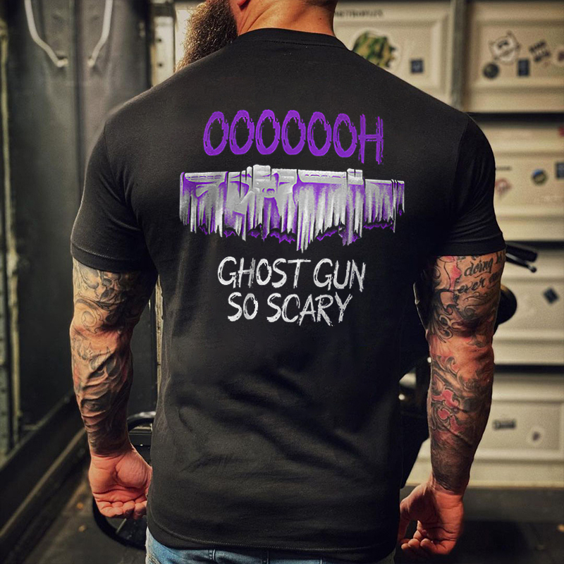 Livereid Ghost Gun So Scary Printed Men's T-shirt