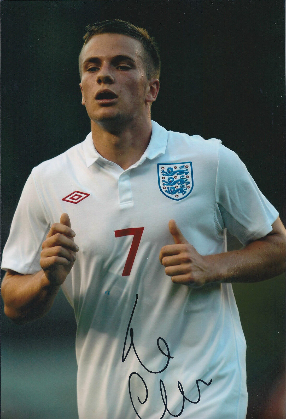Tom CLEVERLEY SIGNED 12x8 Photo Poster painting AFTAL Autograph COA Manchester United Genuine