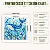 Ocean Animals Stamped Needlework Cross Stitch Kit 14CT tapestrymarket