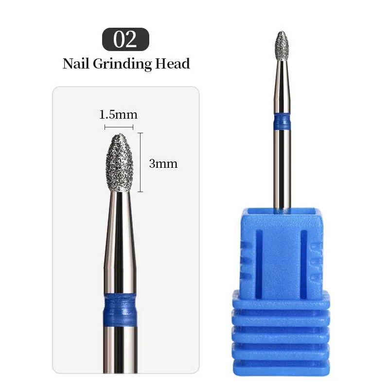 1Pcs Mini Carbite Dimond Nail Drill Bits Manicure Drill For Milling Cutter Electric Machine Nail Files Buffer Nail Art Equipment-Nail Inspo