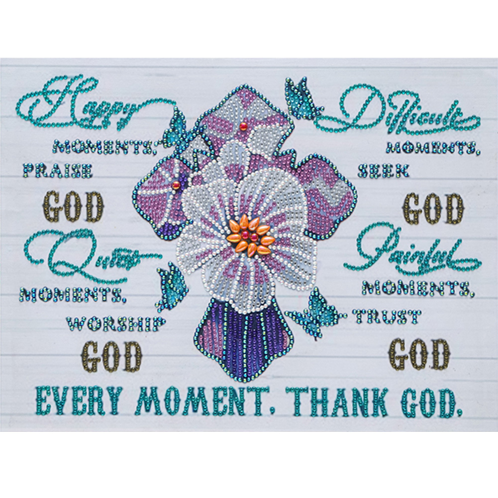 

Flower Letters - Special Shaped Diamond Painting - 40*30CM, 04, 501 Original