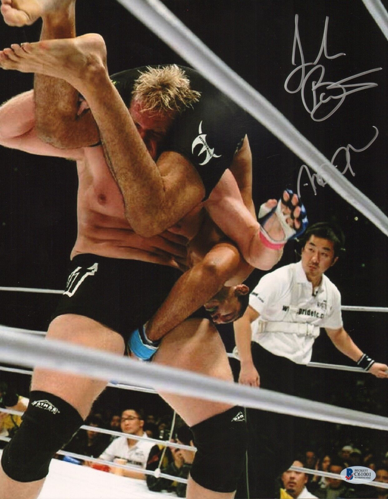 Antonio Rodrigo Nogueira & Josh Barnett Signed 11x14 Photo Poster painting BAS COA UFC Pride FC