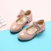 Girls Leather Bowknot Rhinestones Dance Party Shoes