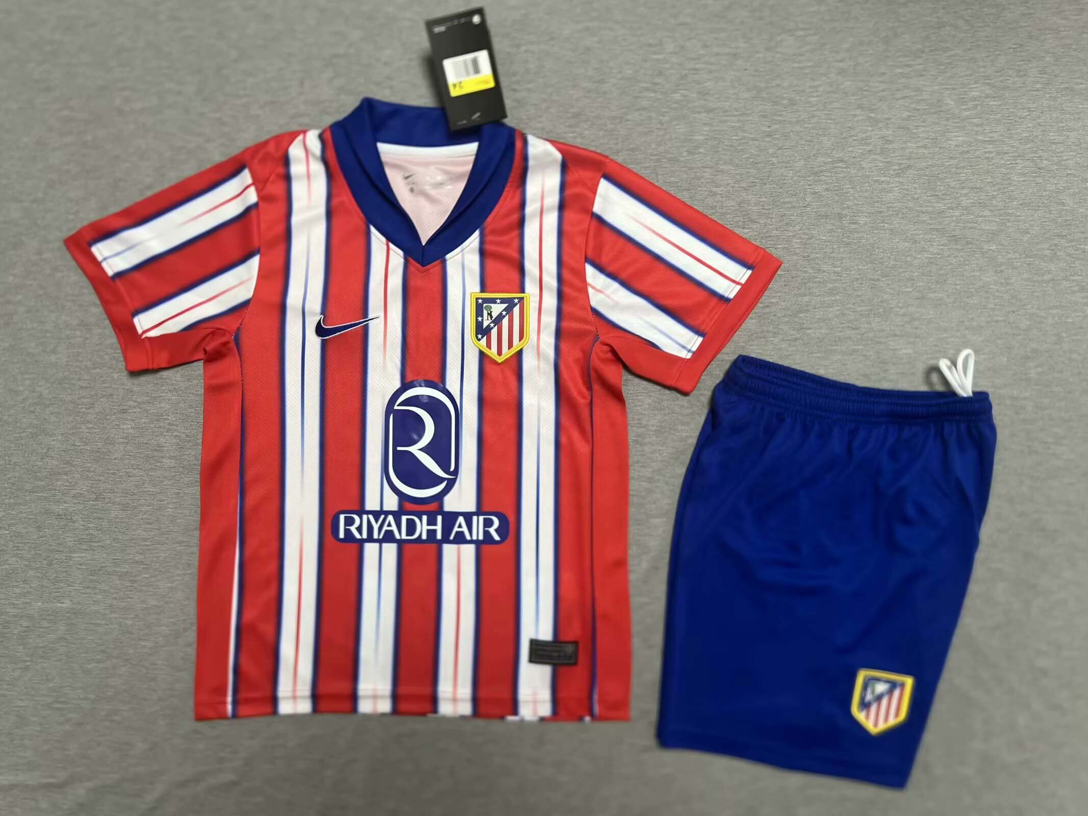 2024-2025 KIDS Atletico Madrid Home Football Shirt 1:1 Thai Quality