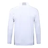  25/26 Real Madrid white gray Half-Zip Training Jacket Set