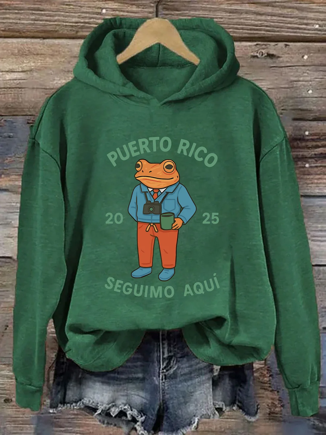 Puerto Rico Coqui Frog Hoodie