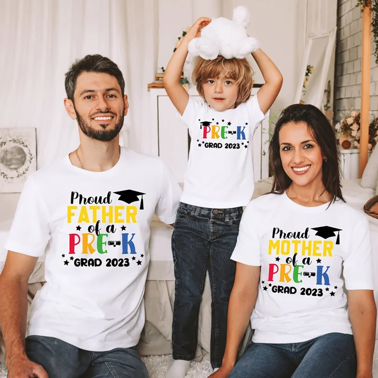 BlanketCute-Personalized family Cotton Letter Casual T-shirt | 68