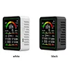 9 In 1 Multifunctional Air Quality Detector Carbon Dioxide Airs Tester Gas Detector LCD Screen Temperature/Humidity Tester Noise/CO2/TVOC/AQI/C6H6/HCHO/CO Detect
