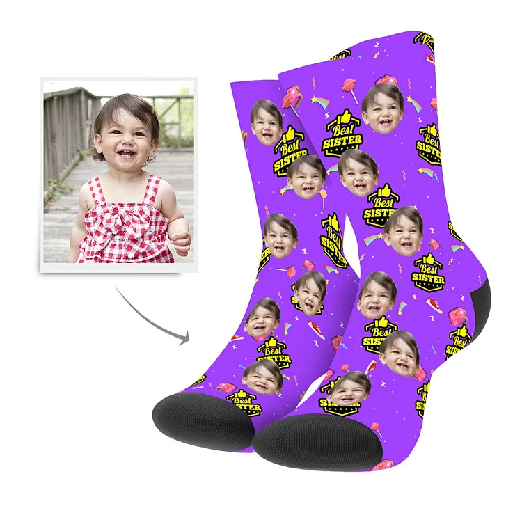 Custom Best Sister Socks