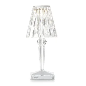 Crystal Cordless Diamond Table Lamp 