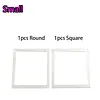 2Pcs Diamond Art Square Auxiliary Frame 3D Printing Diamond Art Desk Positioning Frame Lightweight for Boys Girls Adults Students Home Office Leisure (Cream White small)