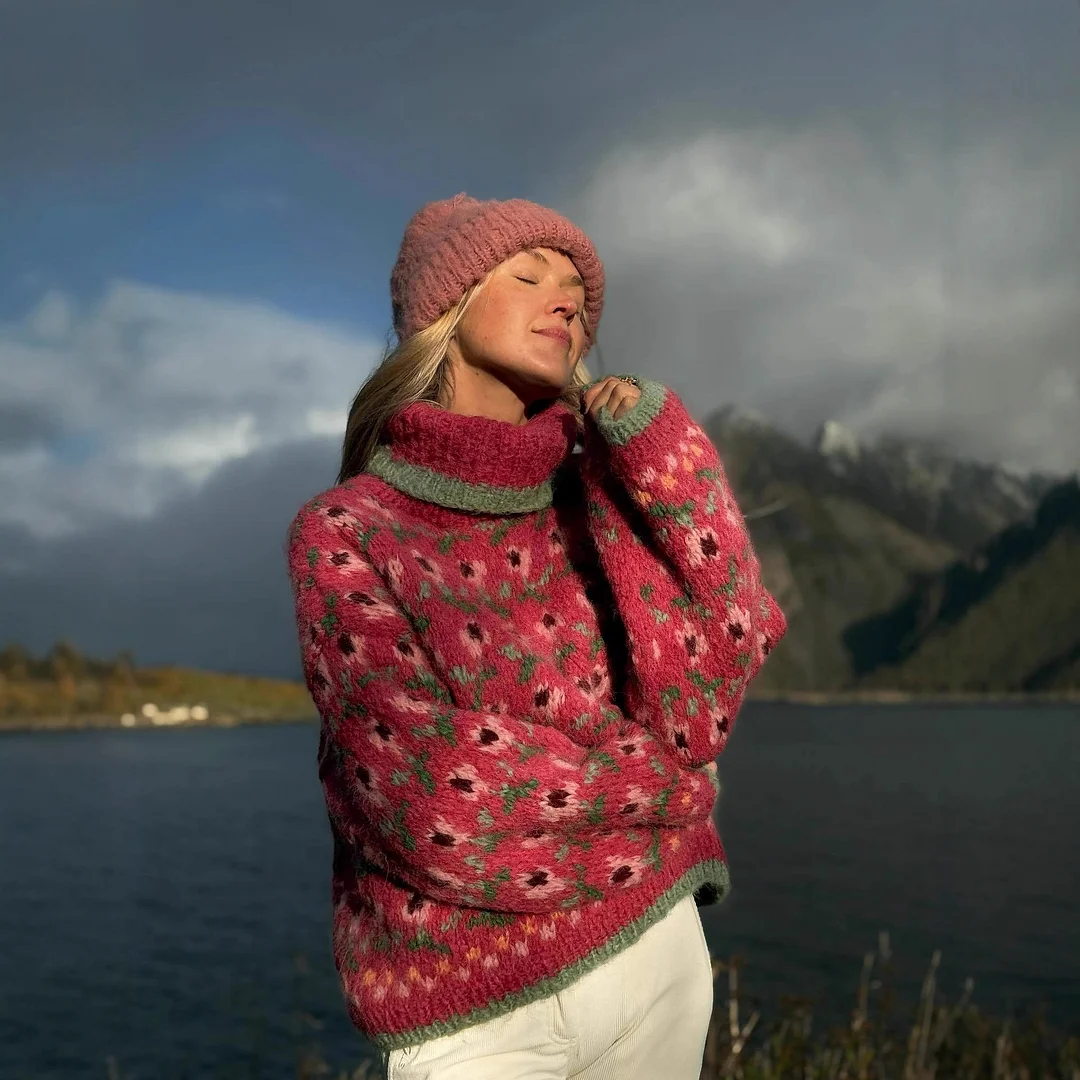 Athvotar Athvotar Women's Dress New Sleeveless High-Collar Knitted Vest Hip Dress Fashion Suit Woman