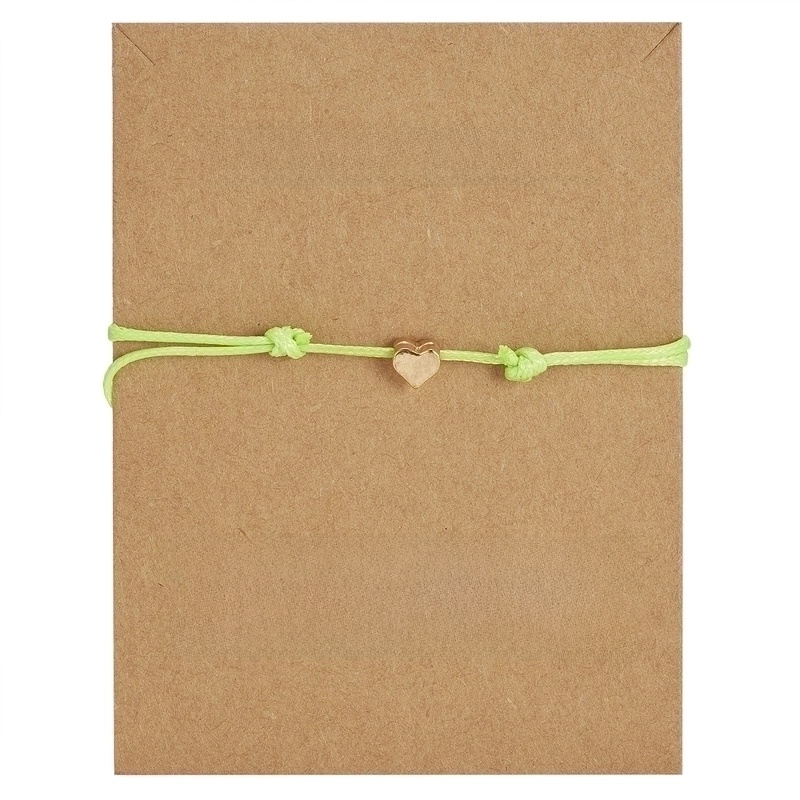 New Fashion Necklace Heart-shaped Butterfly Weaving Adjustable Copper Bracelet