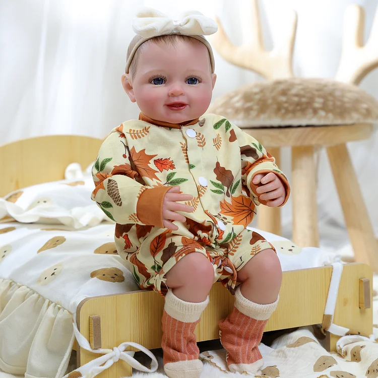Babeside Smiling Reborn Baby Tess 17" Little Infant Girl Building Sweet Memories