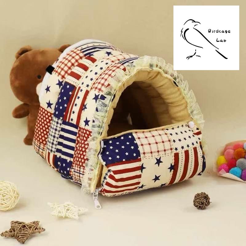 2025 American-Style Warm Crystal Fleece Parrot Nest  Birdcagelab