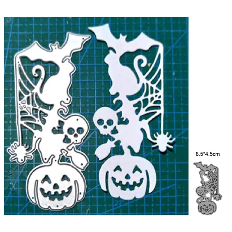 2021 New Cutting Metal Dies For Halloween Witch Cat Do It Yourself Stamps Card Gift Decoration Paper Craft Supplies