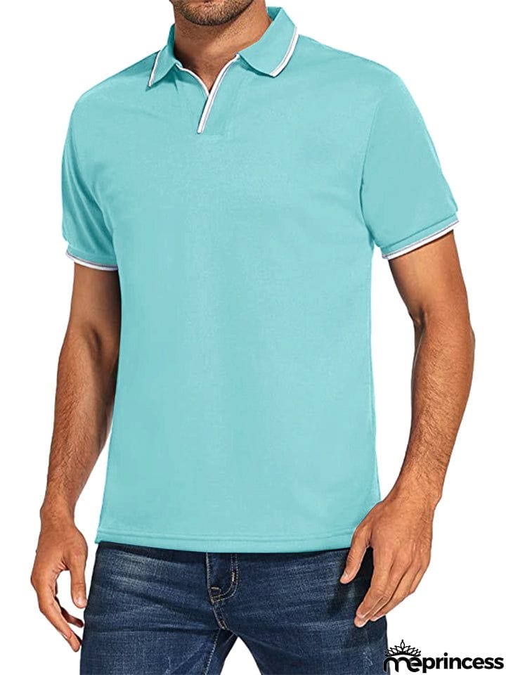 Stylish White Polo Shirt Mens