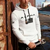 💥 2025 Hot Sale! Men's Autumn/Winter Fitness Hoodie/Hoodie, Casual and Stylish, Fleece-Lined Hoodie, Suitable for Street Cycling and Fitness.