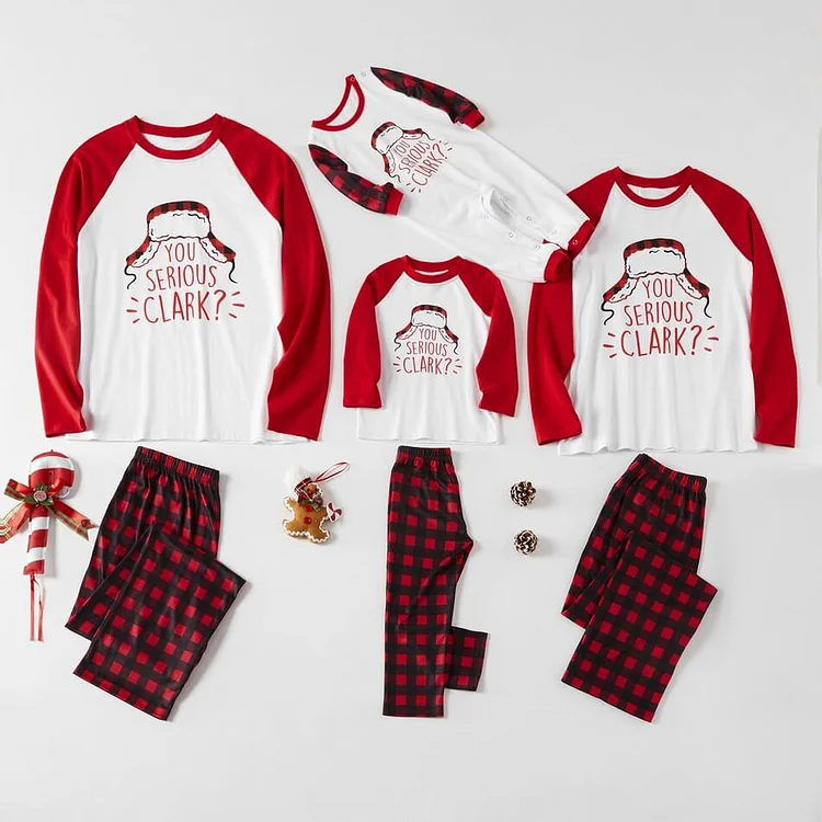 Christmas ' YOU SERIOUS CLARK ' Family Matching Pajamas Sets