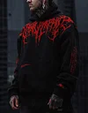 Evil Blood Oversize Large Pattern Hoodie by Inlyline