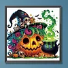 Diamond Painting - Partial Special Shaped Drill - Halloween Pumpkin(Canvas|30*30cm)