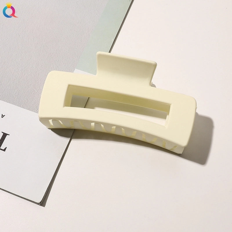 Minimalist Solid Color Plastic Hair Claws