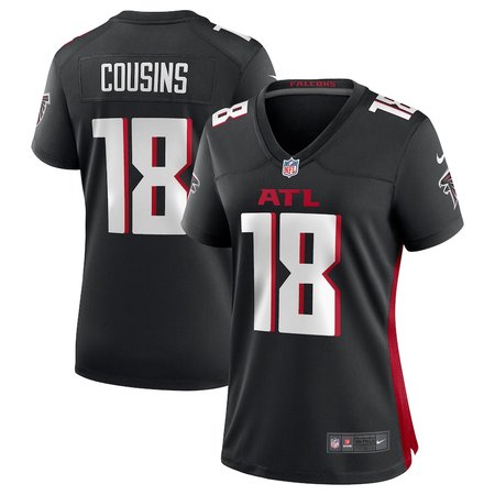 Women's Atlanta Falcons Kirk Cousins  Black Game Player Jersey