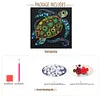Framed Turtle - DIY Button Art Painting Kit for Creativity DIY Pearl Dot Crafts for Gift Home Wall Decor 30*30CM