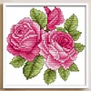 Flower -14CT Stamped Cross Stitch Kit(17*17cm)