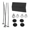 1 Set Car Electric Radiator Fan Mounting Kit Plastic Ties Straps Universal
