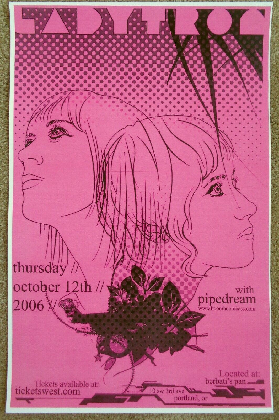 LADYTRON 2006 Gig POSTER Portland Oregon Concert