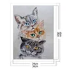 (Counted/Stamped) 11CT Three Cats-Cross Stitch 30*40cm/11.81*15.75in