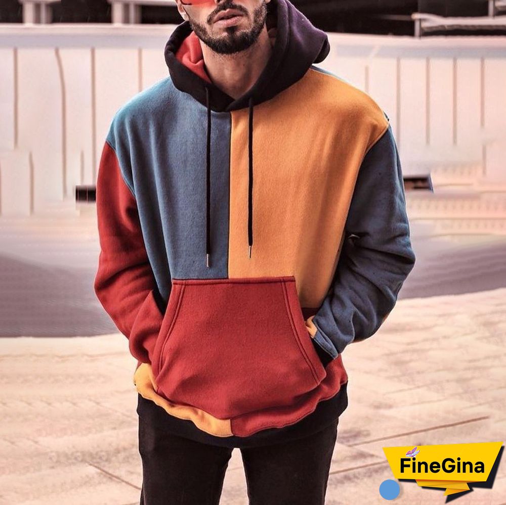 Mens Vintage Basic Long Sleeve Sweatshirt