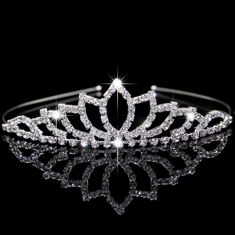 Women’s Elegant Glam Bridal Crown Metal Plating Inlay Artificial Pearls Rhinestones Crown