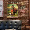 Farm girl with horse and dog - Vintage Metal Signs(8*12Inch/12*16Inch) - Farm