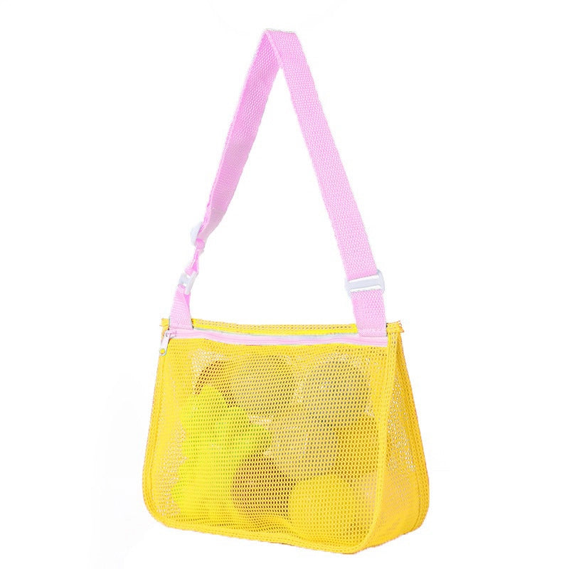 New Color Matching Children’s Toy Bag Shell Storage Bag Travel Beach Bag Hollow Transparent Beach Bag