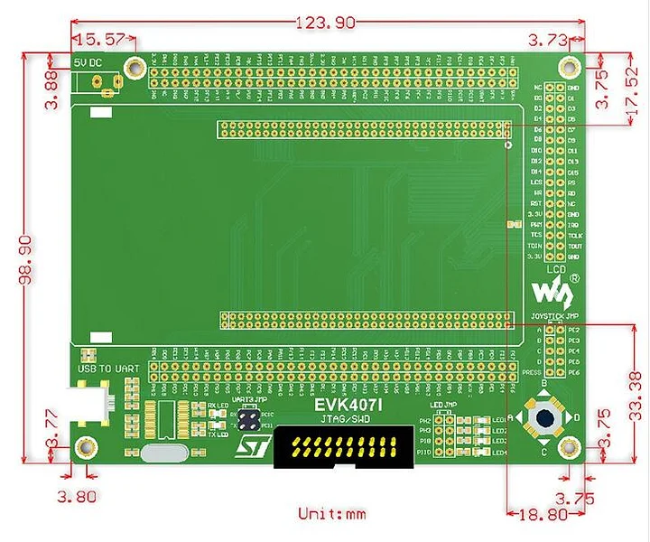 Supply ST STM32F407 Development Board Core Board with LCD Ethernet