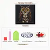 DIY Pre-Framed Owl Button Art Canvas Kit